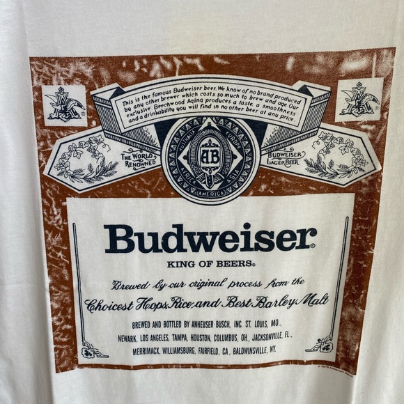 Budweiser Beer Ad 90’s Graphic Tee - Picture 9 of 11